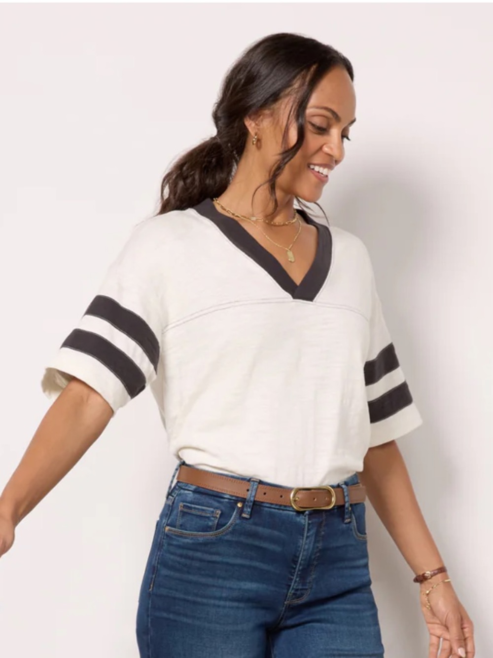 Faherty Sunwashed Slub Varsity Tee